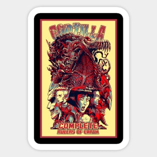 Godzilla ROE 1 Retro Sticker